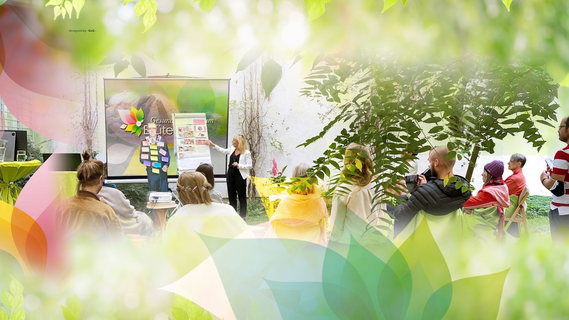 Vortragssituation im Blütenhof