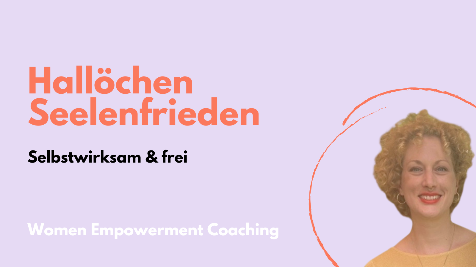 Portrait Katrin Pfirrmann mit Firmenlogo Hallöchen Seelenfrieden