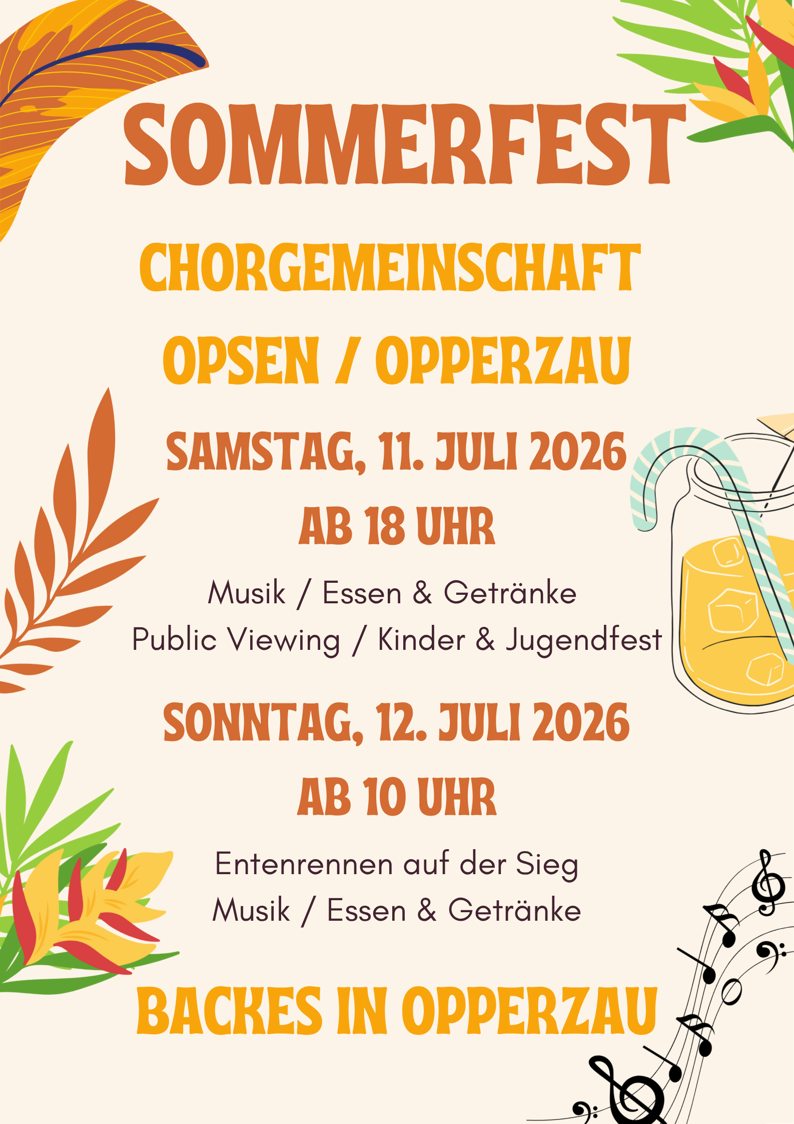 Sommerfest Plakat