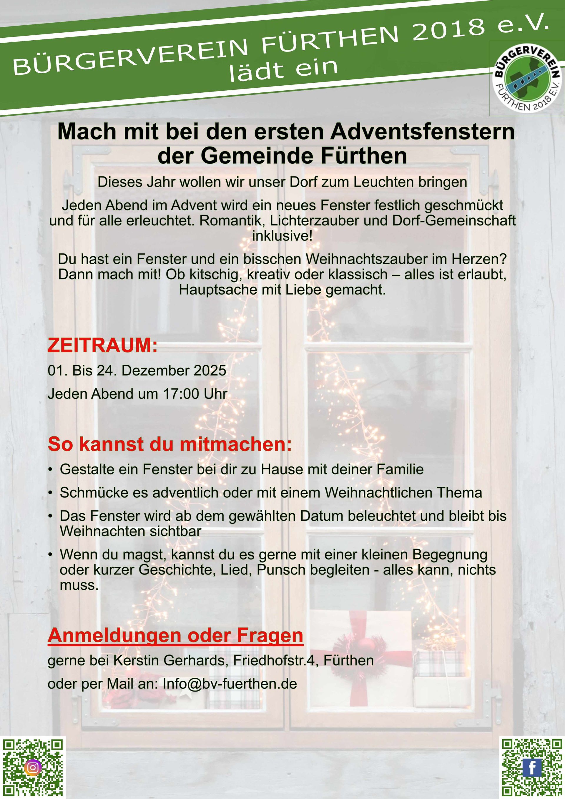 Plakat Adventsfenster