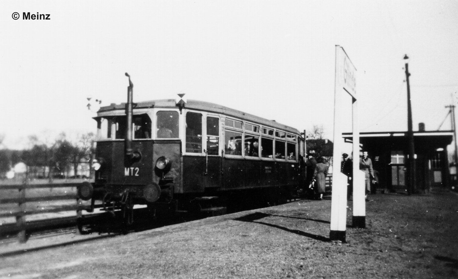 Letzte Fahrt MT2 in Bhf Glinde