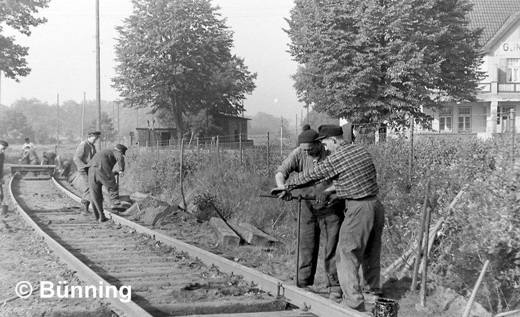 Gleisbauarbeiten am Bhf Glinde