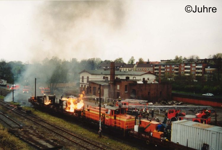 Filmaufnahmen zu 'Die Feuerengel' im Bhf Billstedt