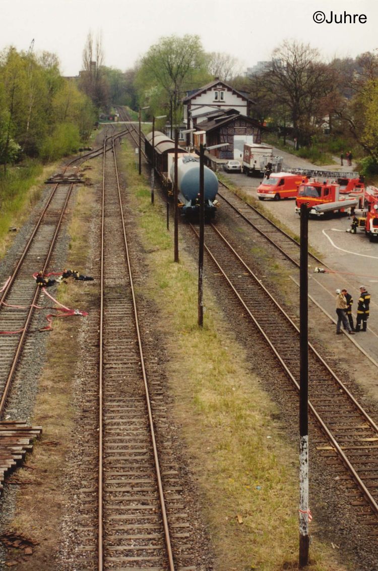 Filmaufnahmen zu 'Die Feuerengel' im Bhf Billstedt