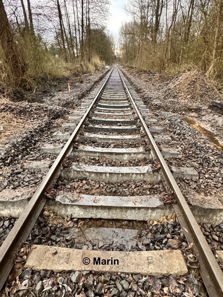 Streckenabschnitt Billstedt - Ohlenburg vorher