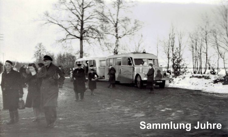 KuHa Werkbus im Lager Wiesenfeld vor 1945