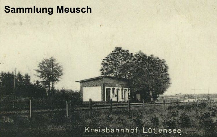 Postkarte Bhf Lütjensee um 1910