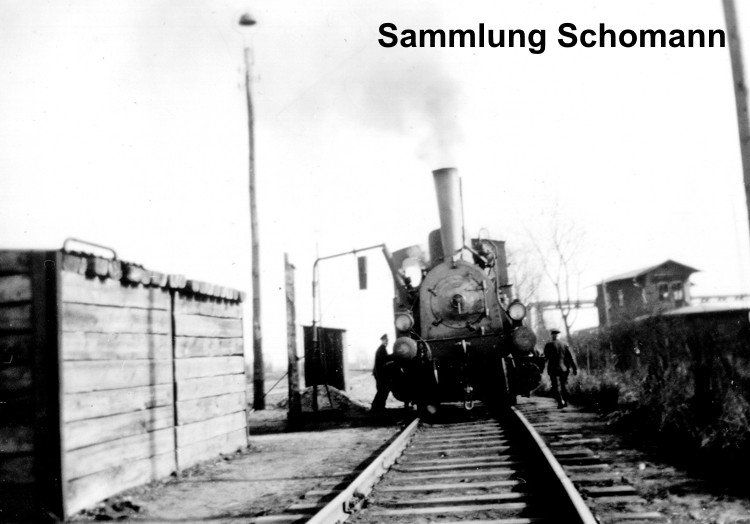 Bhf Tiefstack mit Dampflok