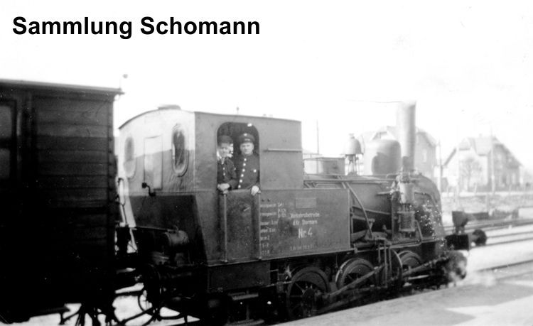Lok Nr. 4 'Schwan' vor dem EG Trittau