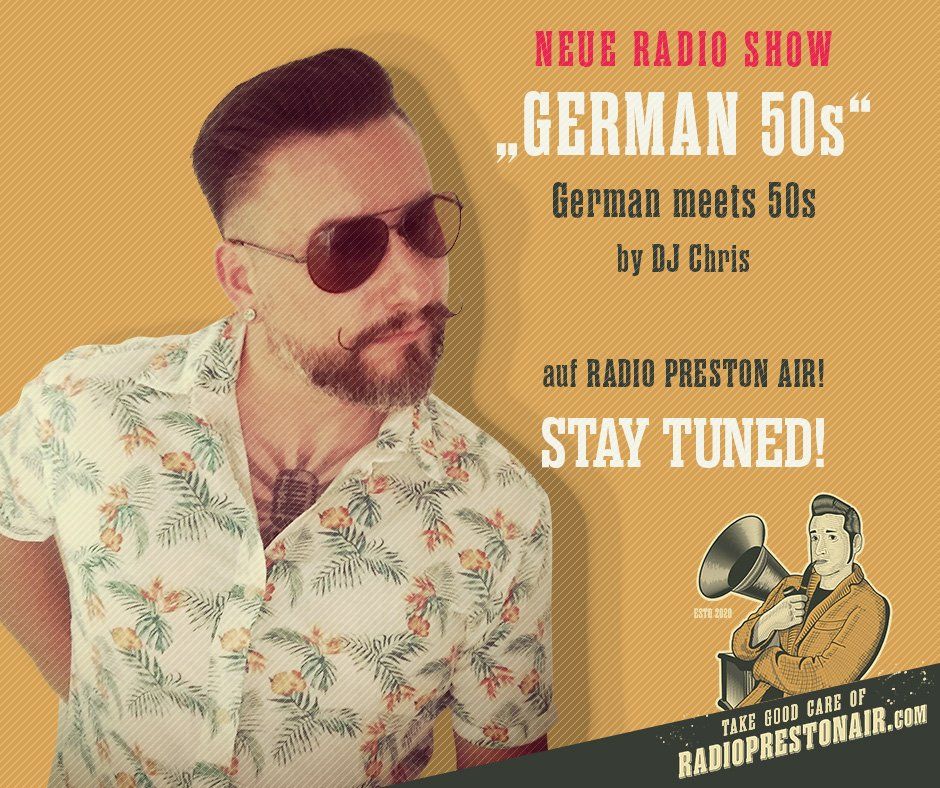 DJ Chris mit German 50s für Radio Preston Air DJ Chris mit German 50s für Radio Preston Air