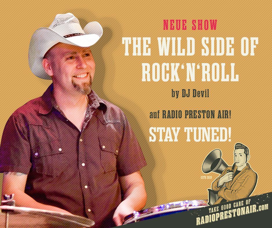 DJ Devil mit The wild side of Rock'n'Roll für Radio Preston Air DJ Devil mit The wild side of Rock'n'Roll für Radio Preston Air
