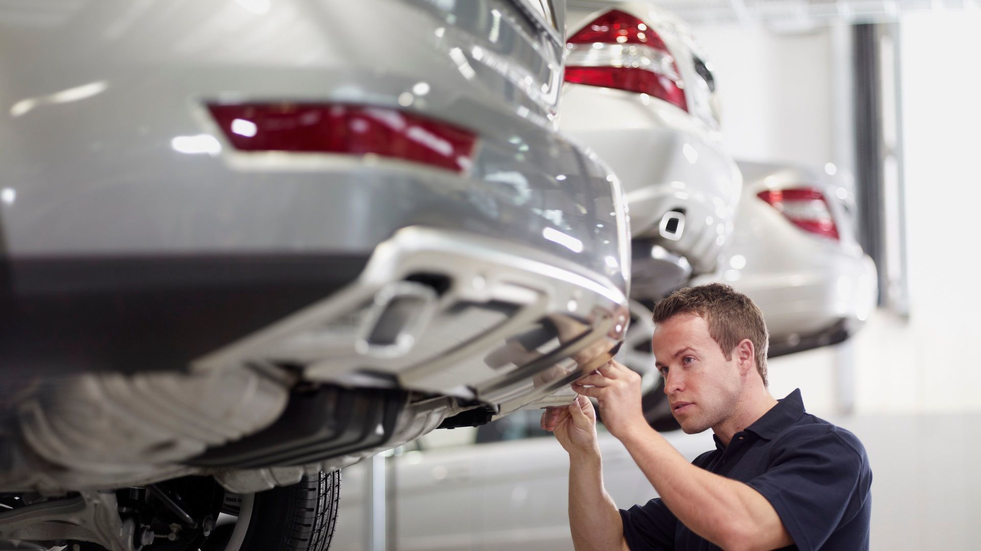 Autos werden Untersucht