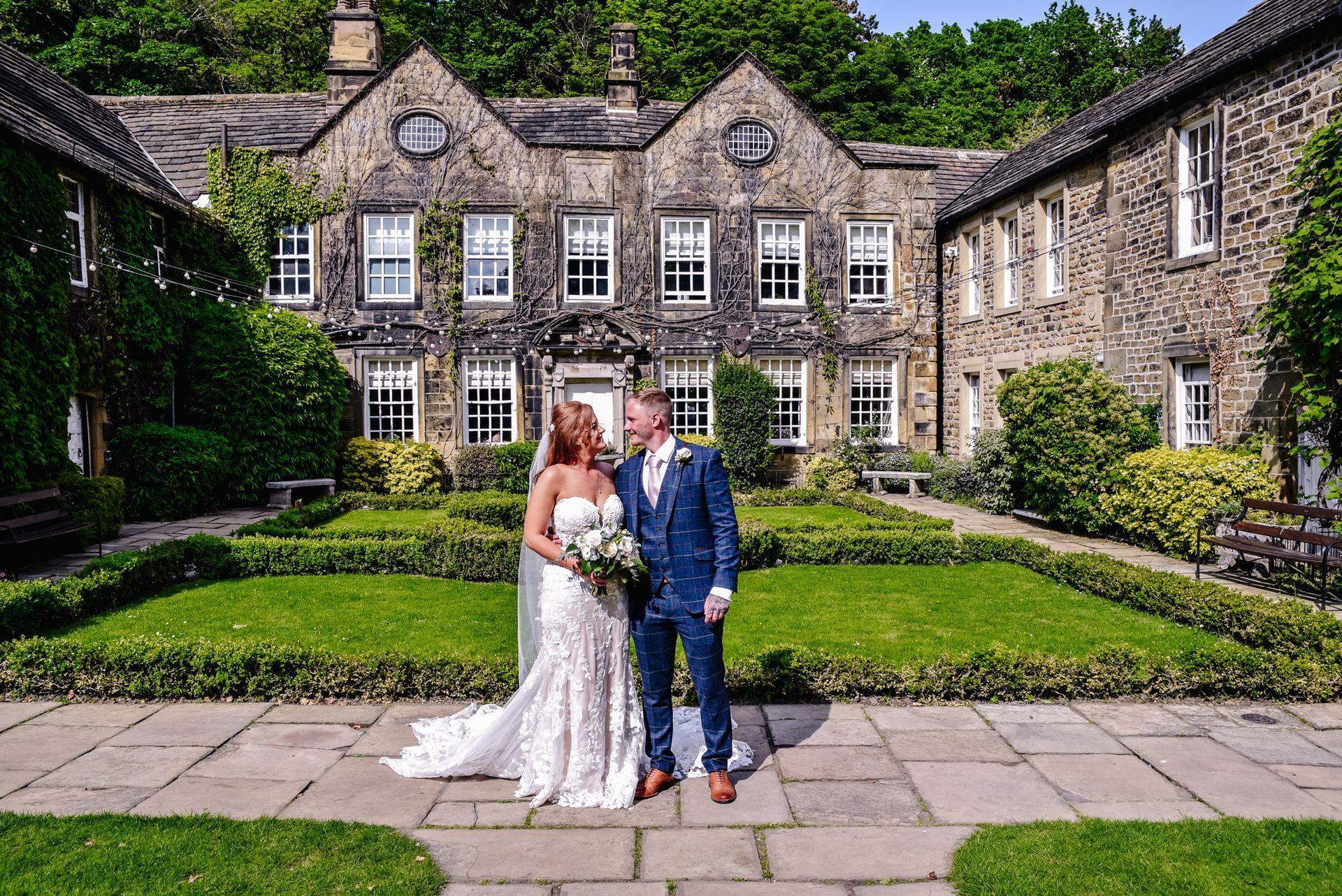 Bride & Groom Wedding Photos Whitley Hall Sheffield