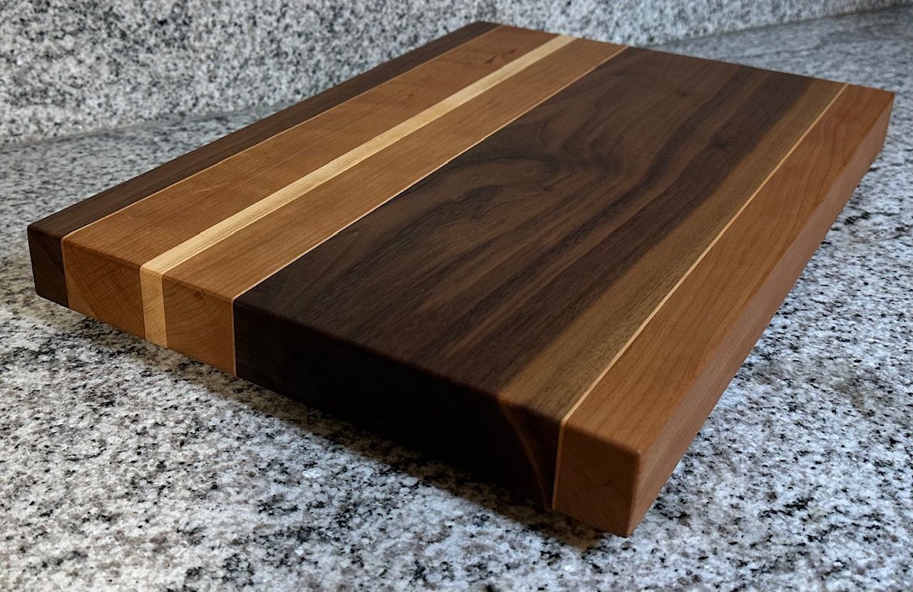Walnut, Cherry and Hard Maple cutting board