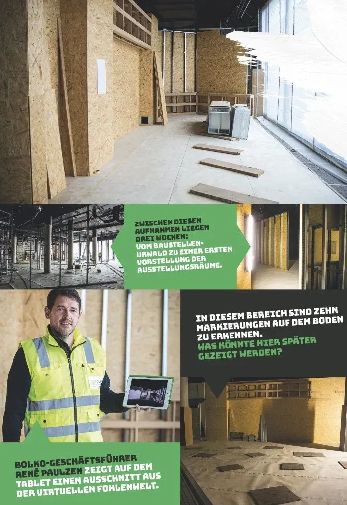 Aufbau der Borussia Fohlenwelt