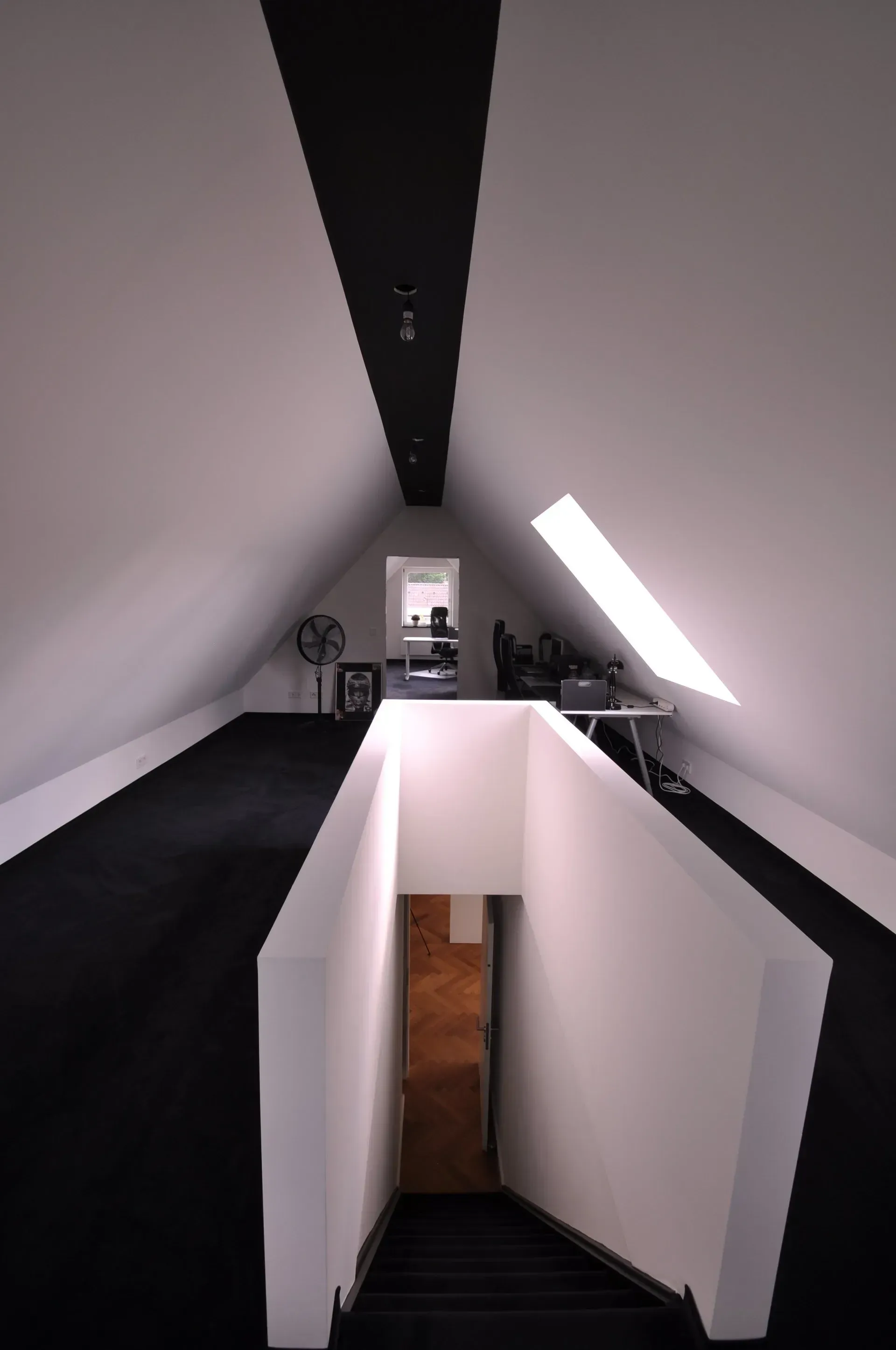 Treppenaufgang ins Dachgeschoss