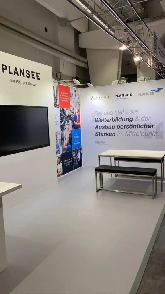 Fertige Messen Koje Teilauschnitt