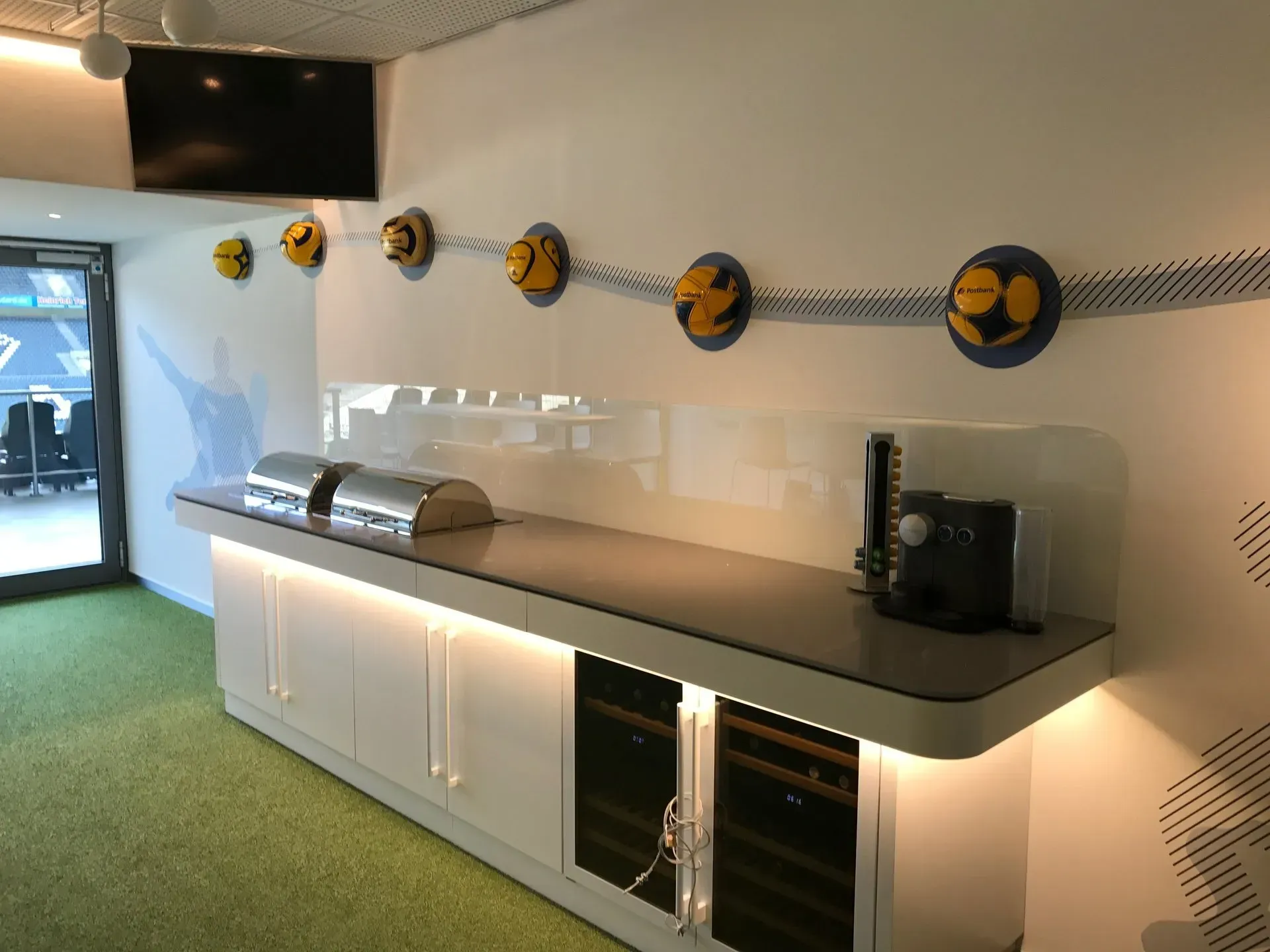 Cateringbereich in Loge im Borussia Mönchengladbach Stadion
