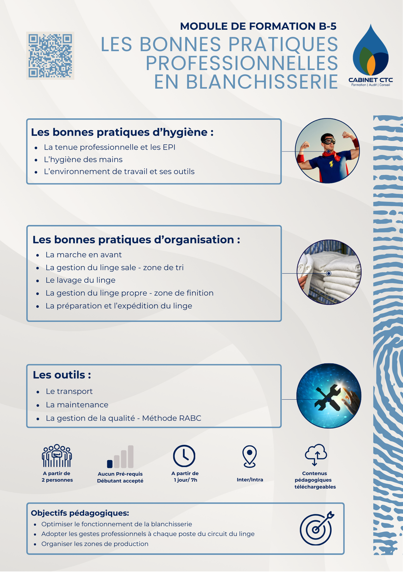Programme formation Bonnes pratiques professionnelles en blanchisserie Les bonnes pratiques blanchisserie