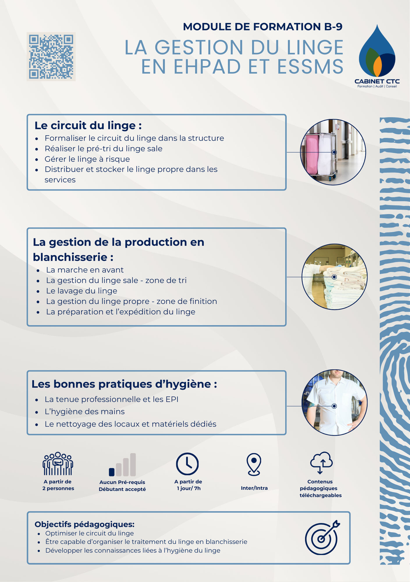 Programme formation GESTION DU LINGE EN EHPAD ET ESSMS GESTION DU LINGE EN EHPAD ET ESSMS