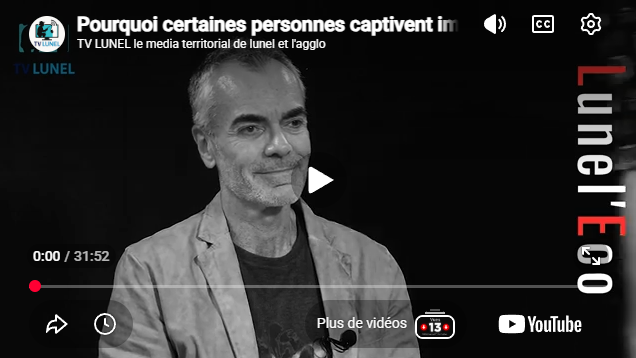 Capture écran interview daniel murgui tomas coach prise de parole sur TV LUNEL