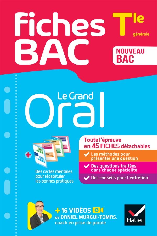 couverture fiches grand oral du bac Hatier