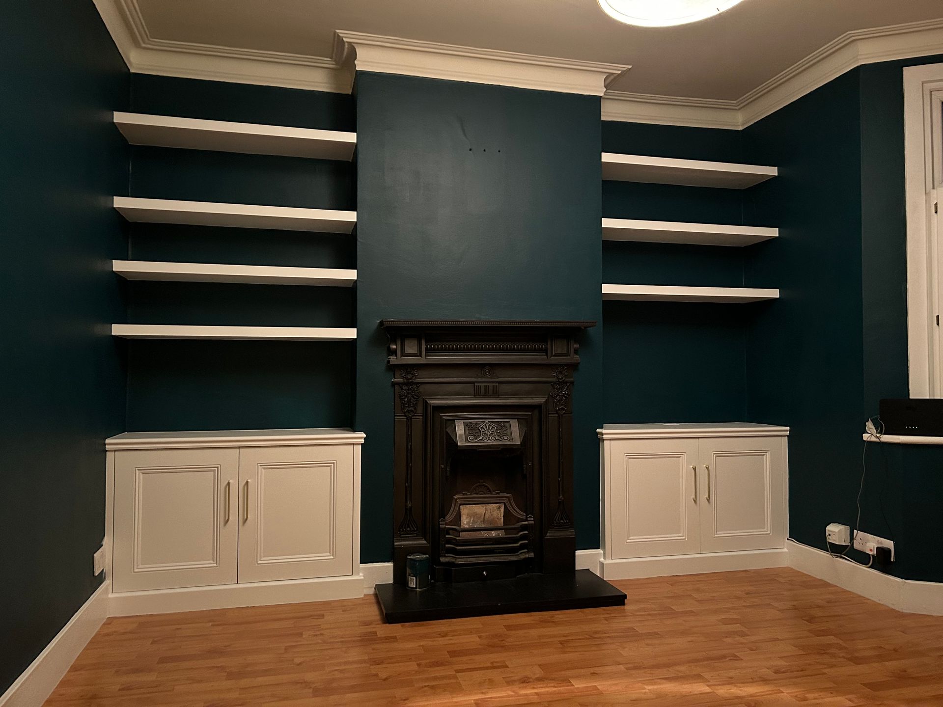 Victorian Alcove Units and Floating Shelves in Kew richmond