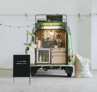 business: food trucks, kiosks, hotel furniture, stands