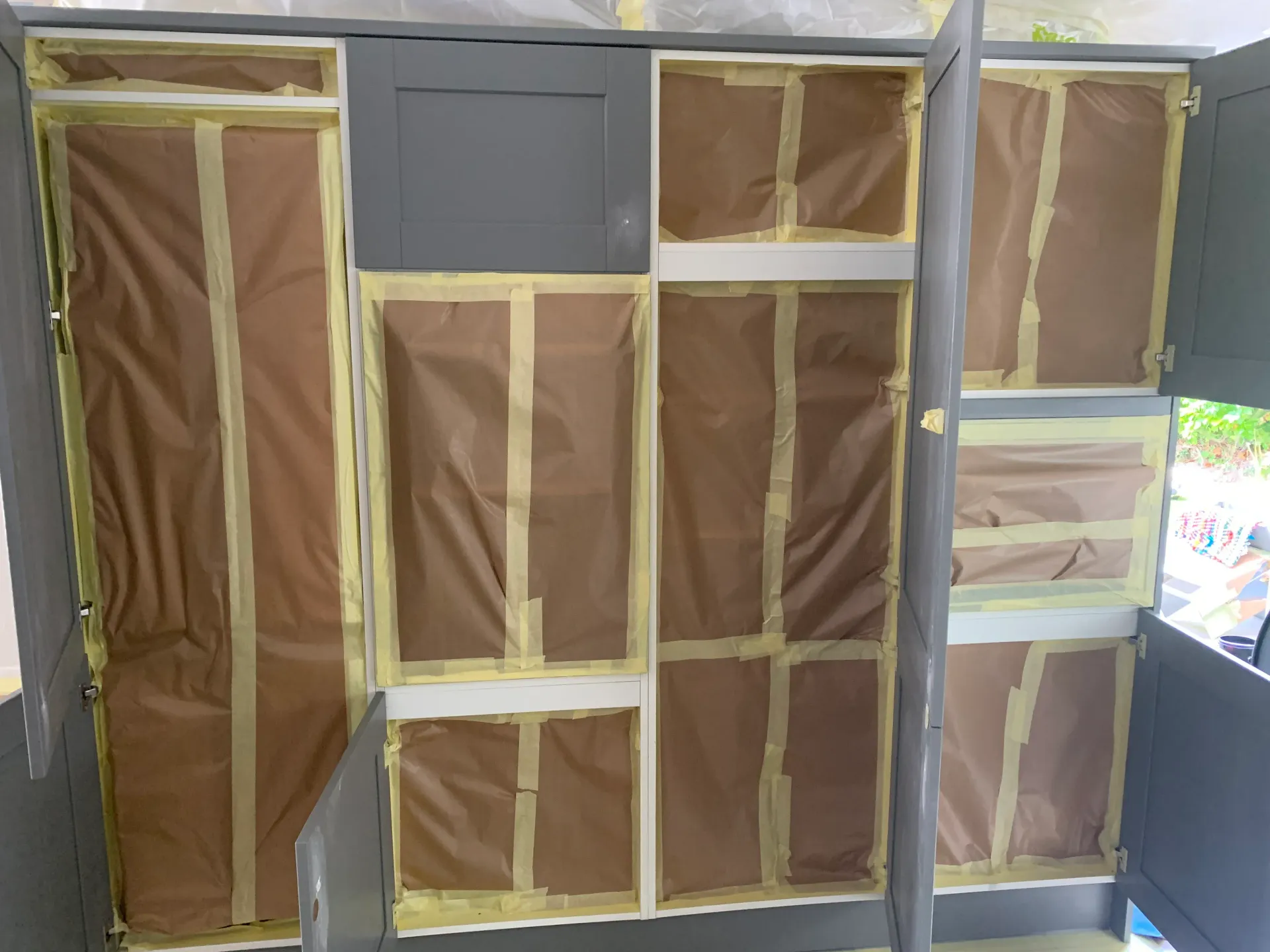 Kitchen Masked and prepped