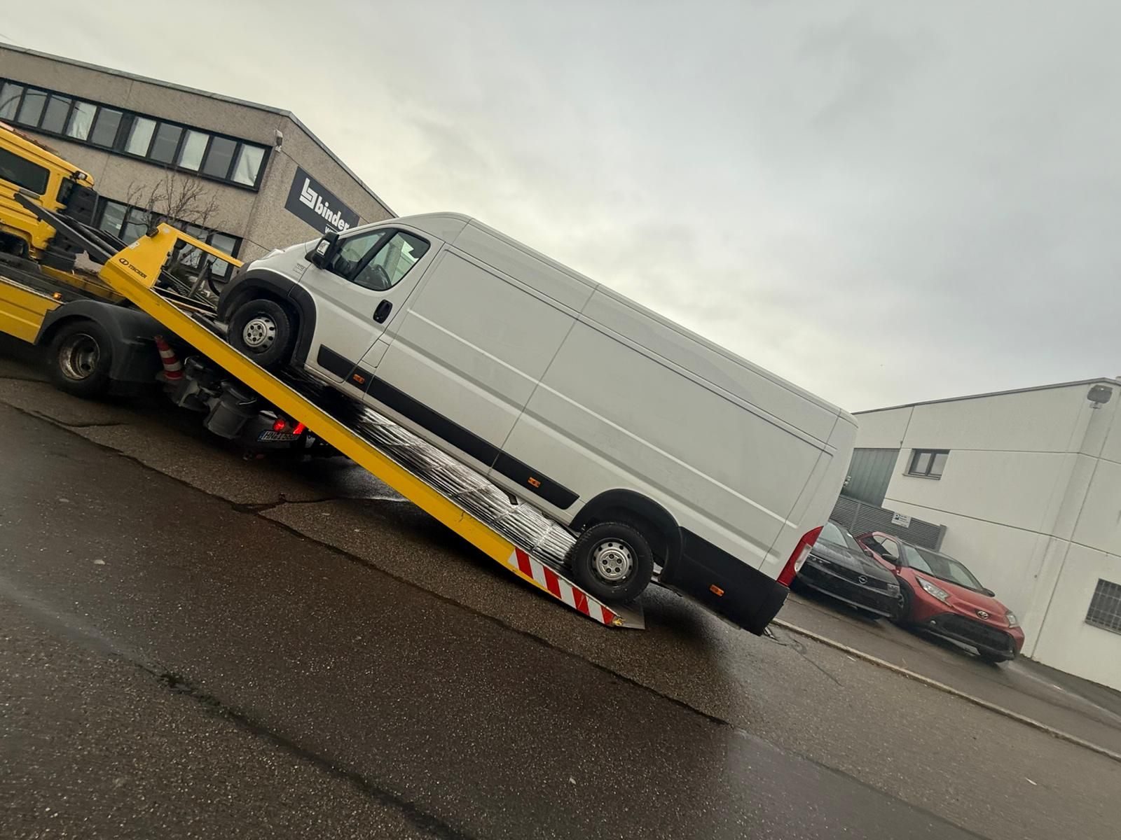 Unfallfahrzeug geborgen