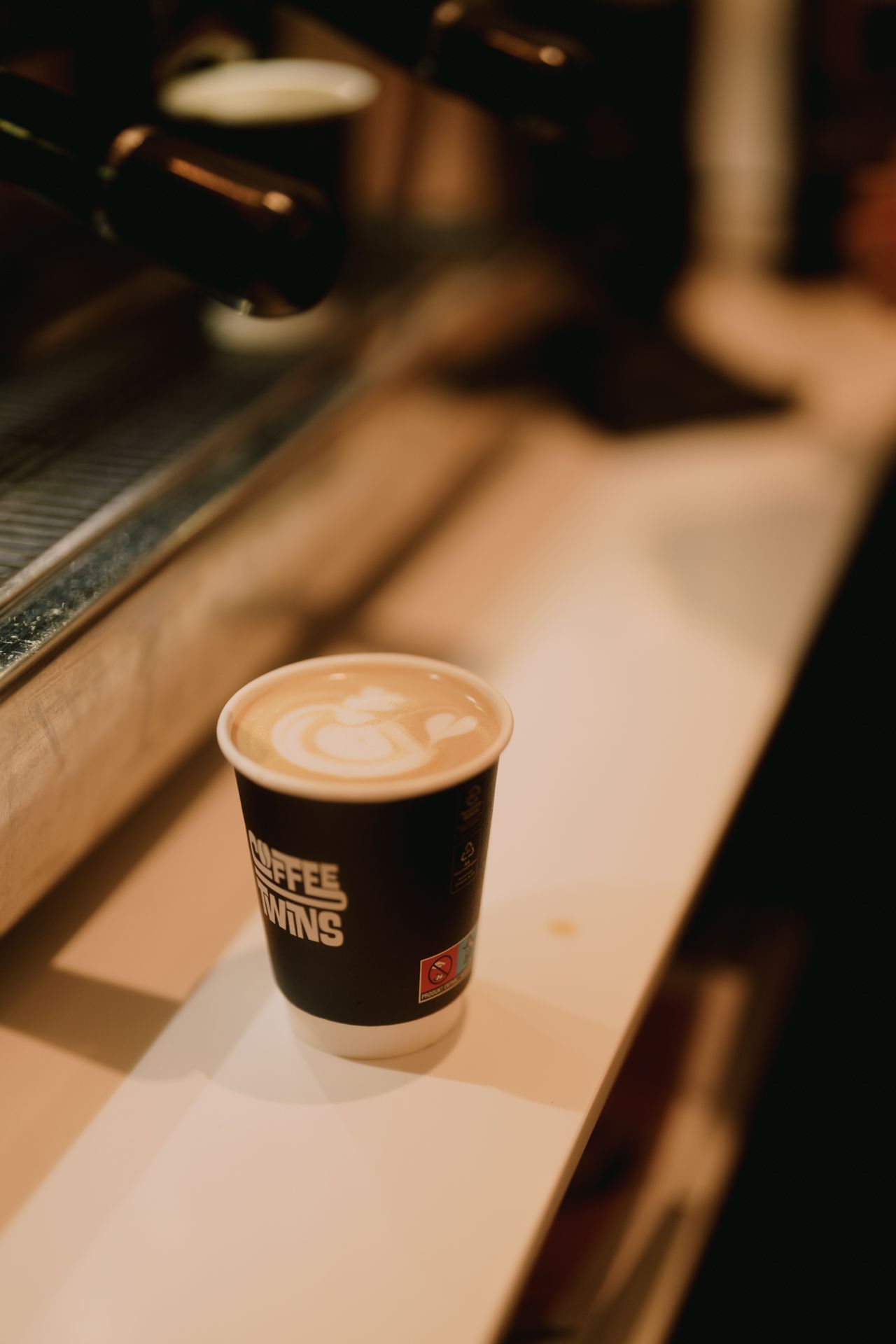 Cappuccino mit Latte Art