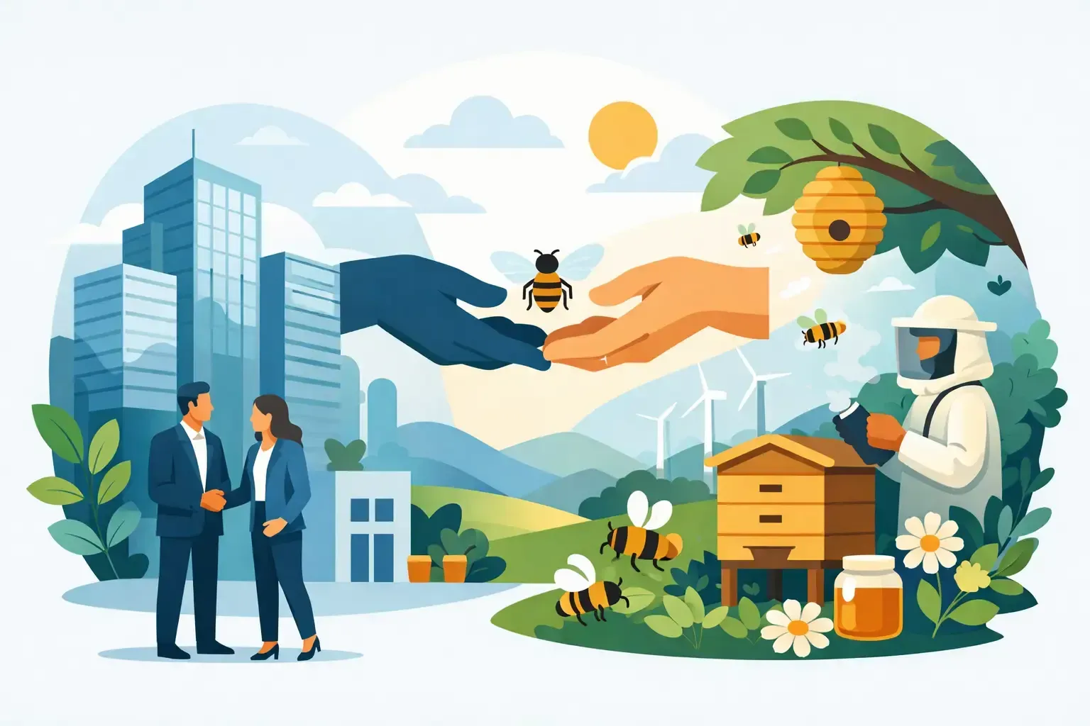 Hier erfahren Sie, ob eine Bienen-Patenschaft zu Ihrem Unternehmen und zu Ihrer CSR Strategie passt.