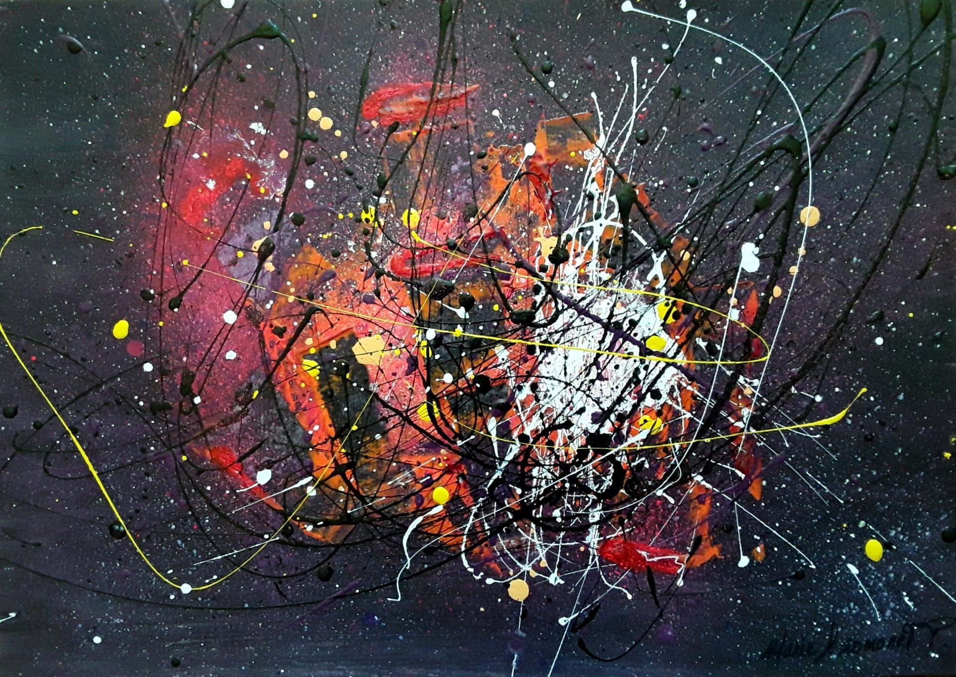 Abstract expressionism, Pollock style,