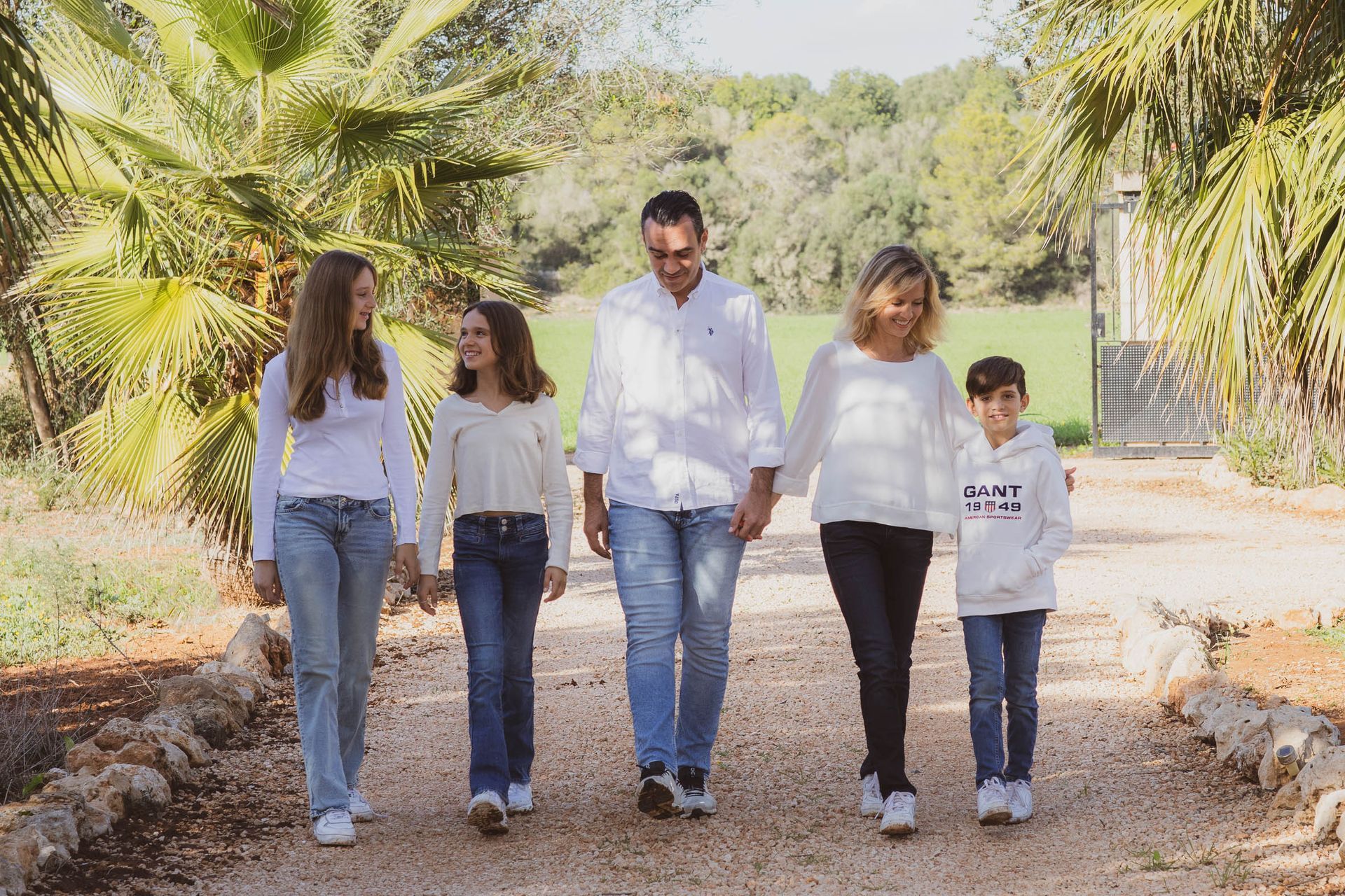 Winter Familien Fotoshooting auf der Finca