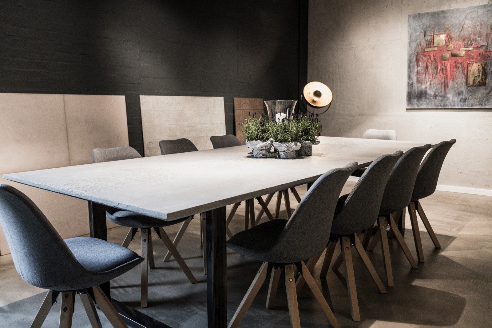 Tischplatte in Betonoptik