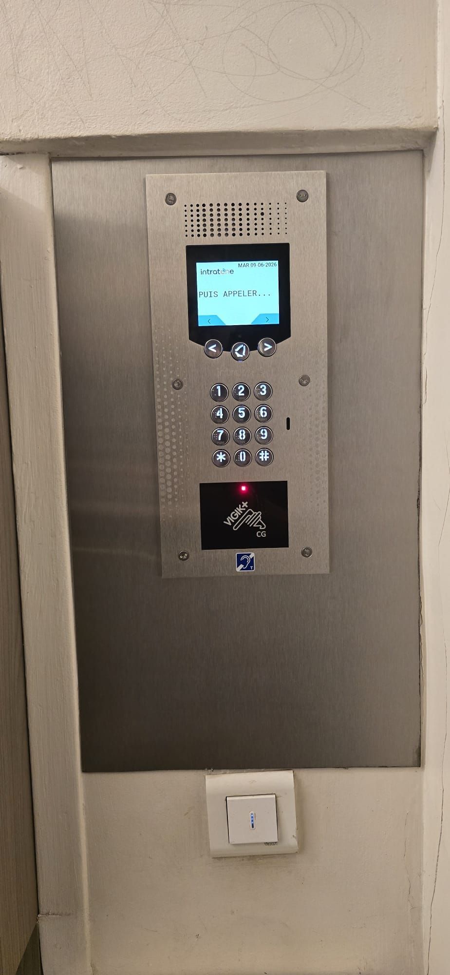 Interphone intratone après