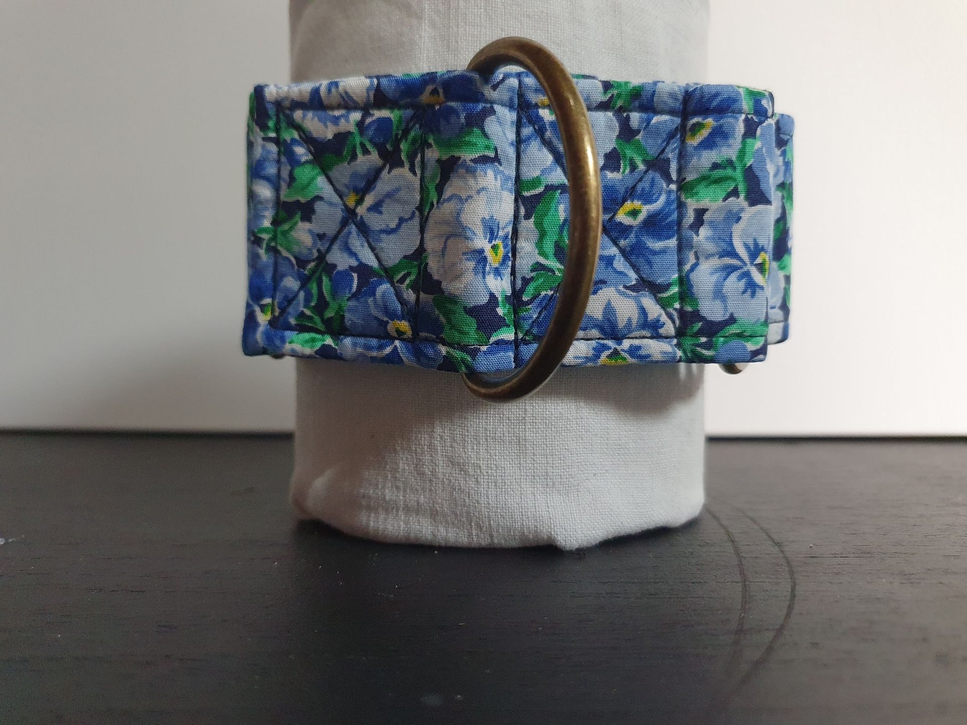 martingale pour galgos ou whippet en coton, 5 cm de large, bouclerie soudée.