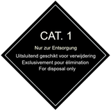 Kategorie 1, Category 1, Kat 1, Cat 1, tierische Nebenprodukte