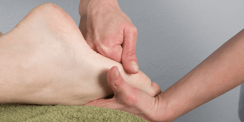A patient having a Tuina treatment