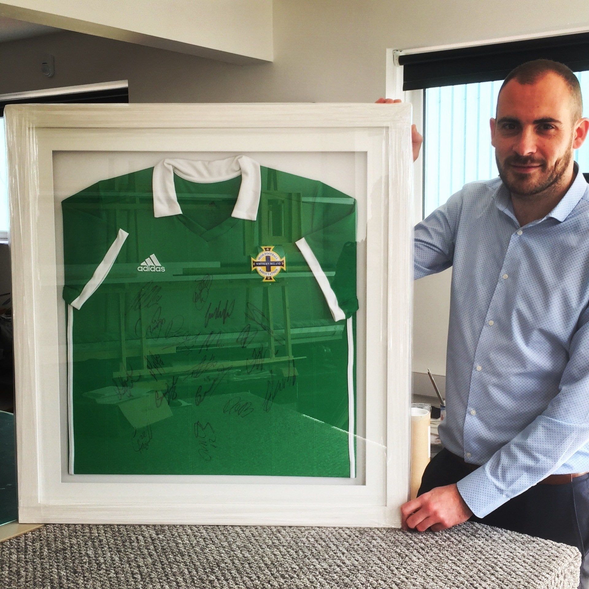 Framing, Football Shirt, Belfast, Northern Ireland