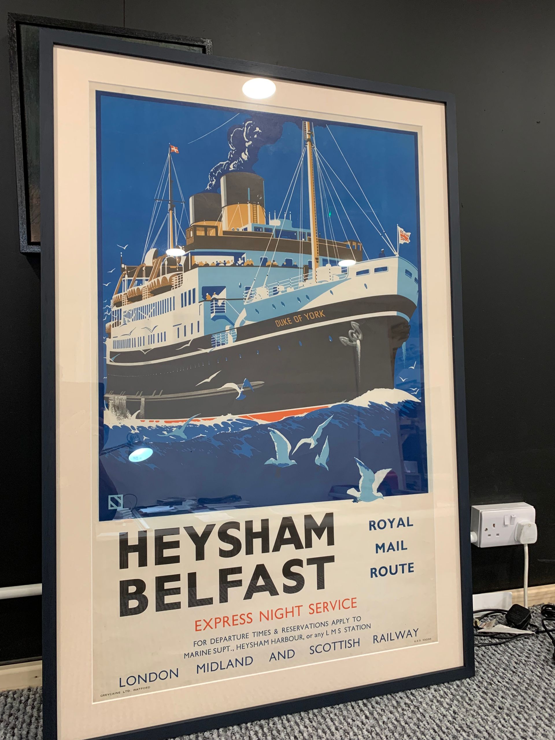 Vintage Travel Poster, Picture Framing, Belfast