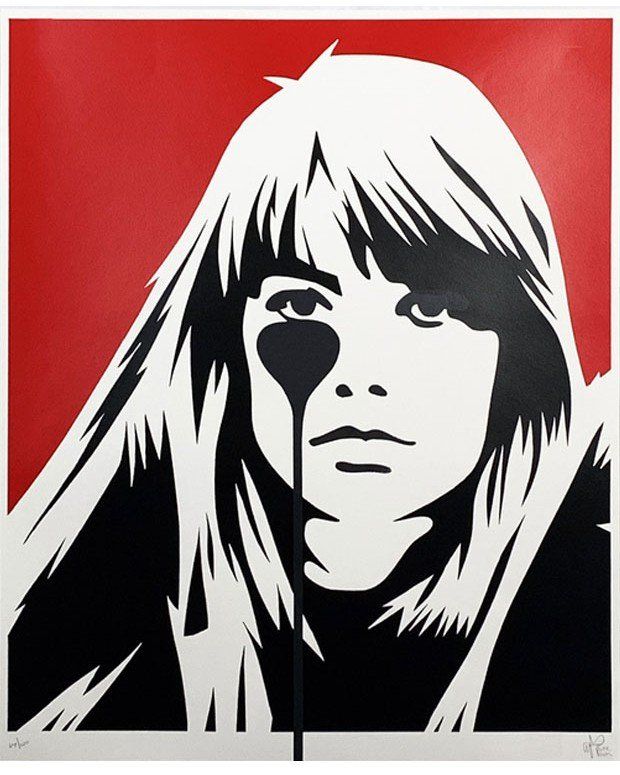 Pure Evil, Art, Urban Art, Graffiti Art, Street Art, Art Gallery, Belfast, Francoise Hardy