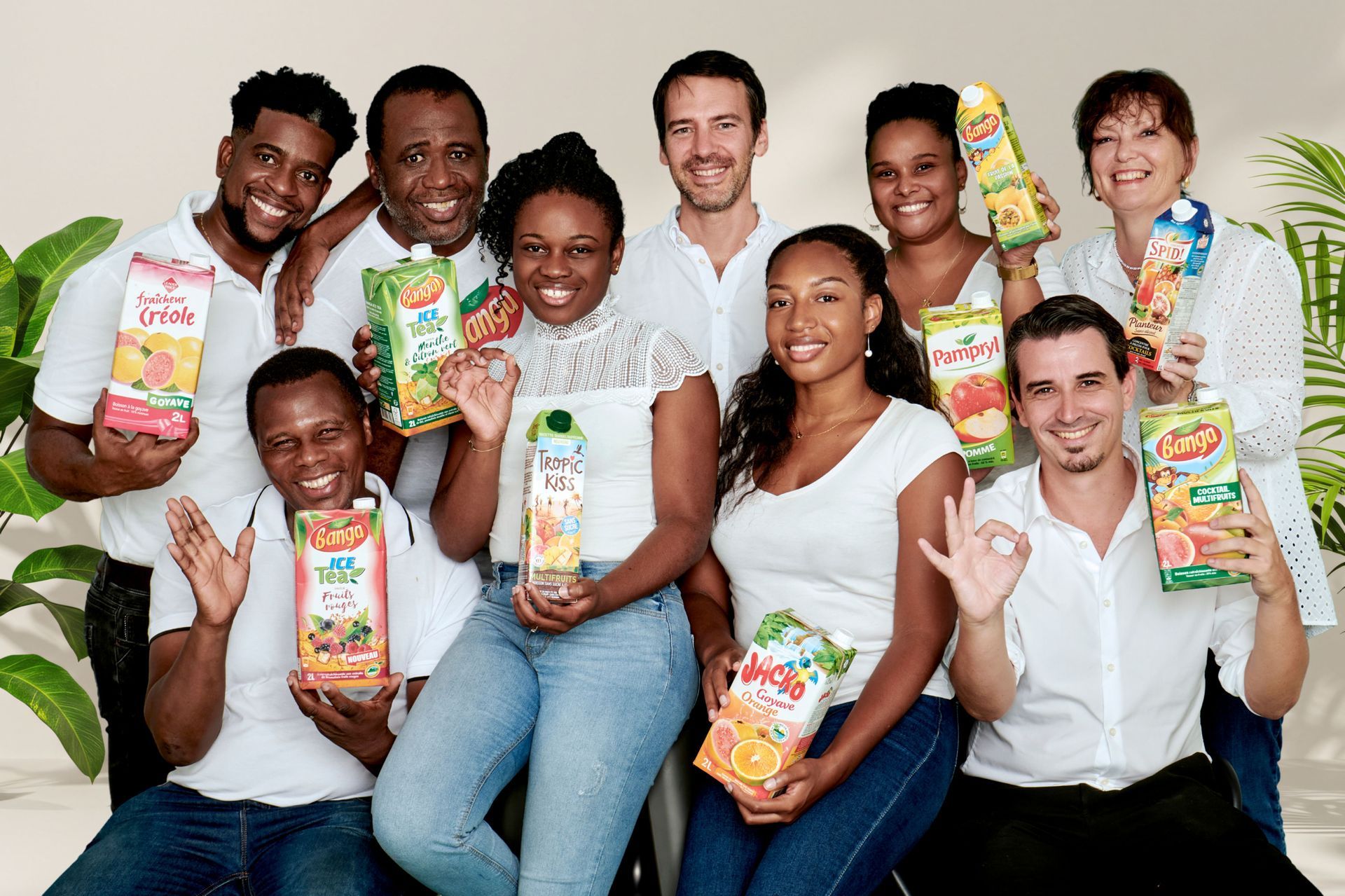 photo équipe jus de fruits caraibes