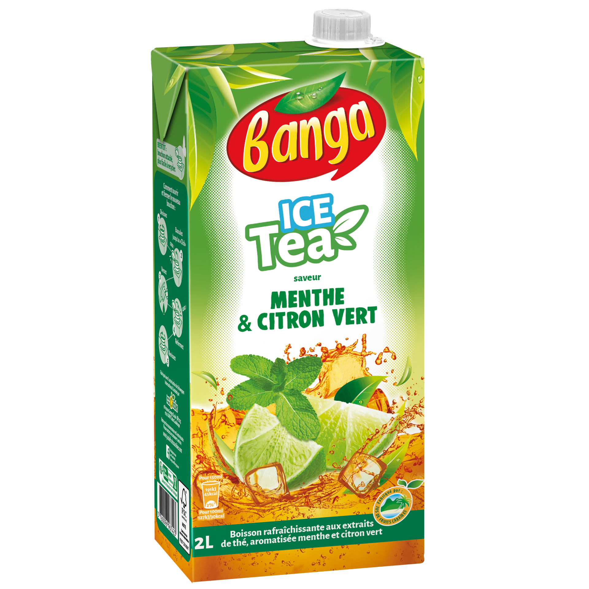 BANGA ice tea saveur pêche