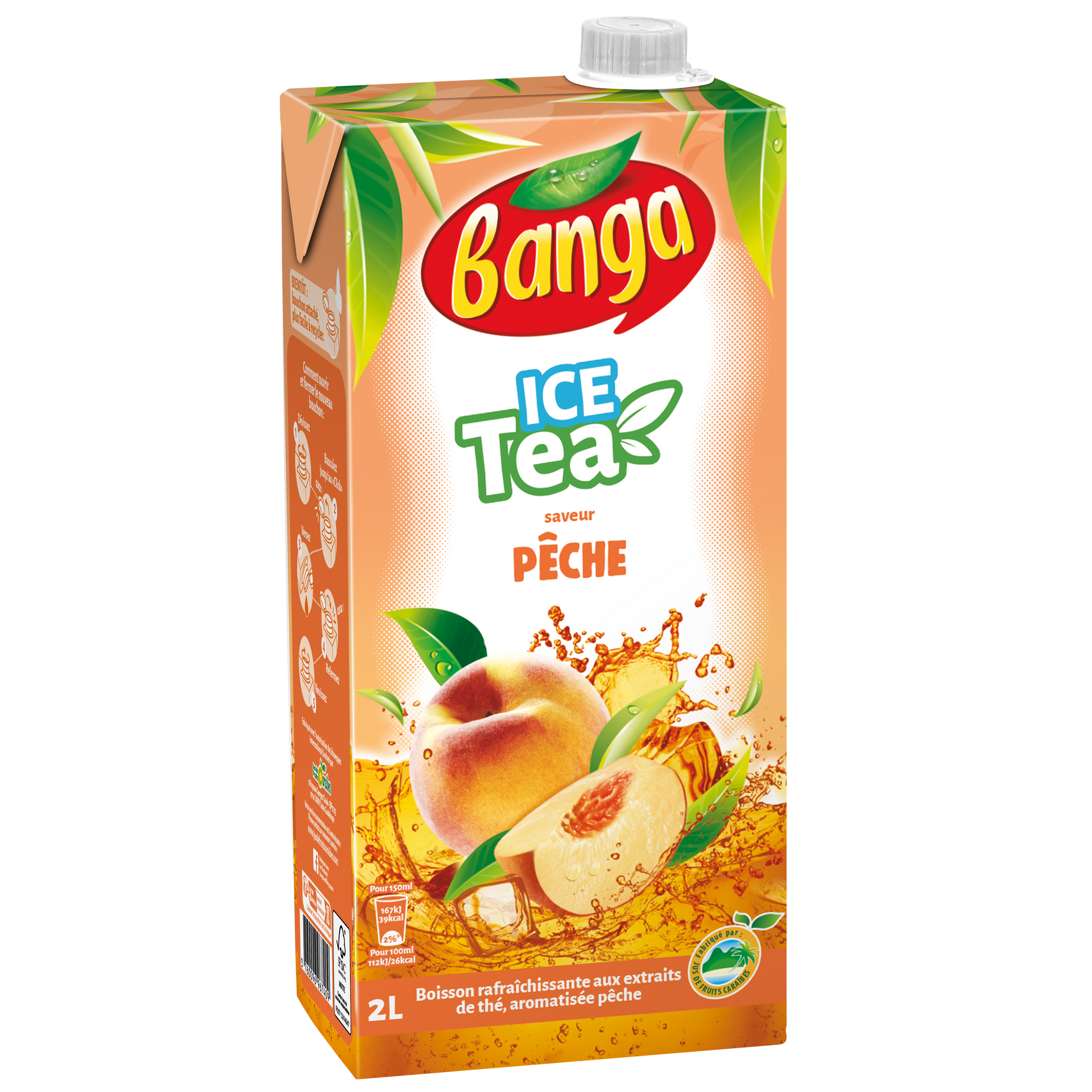 BANGA ice tea saveur pêche