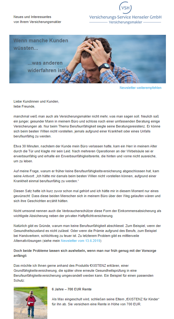 Plötzlich „Pflegefall“: Das Damoklesschwert unserer Gesellschaft. Was leistet die gesetzliche Pflegeversicherung? Welche privaten Lösungen sind verständlich und bezahlbar? Ihr Versicherungsmakler München berät Sie gerne.