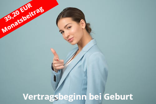 Beispiel für eine fondsgebundene Rentenversicherung mit Beginn bei Geburt. Ihr Versicherungsmakler München Christian Henseler berät Sie gerne persönlich und individuell.