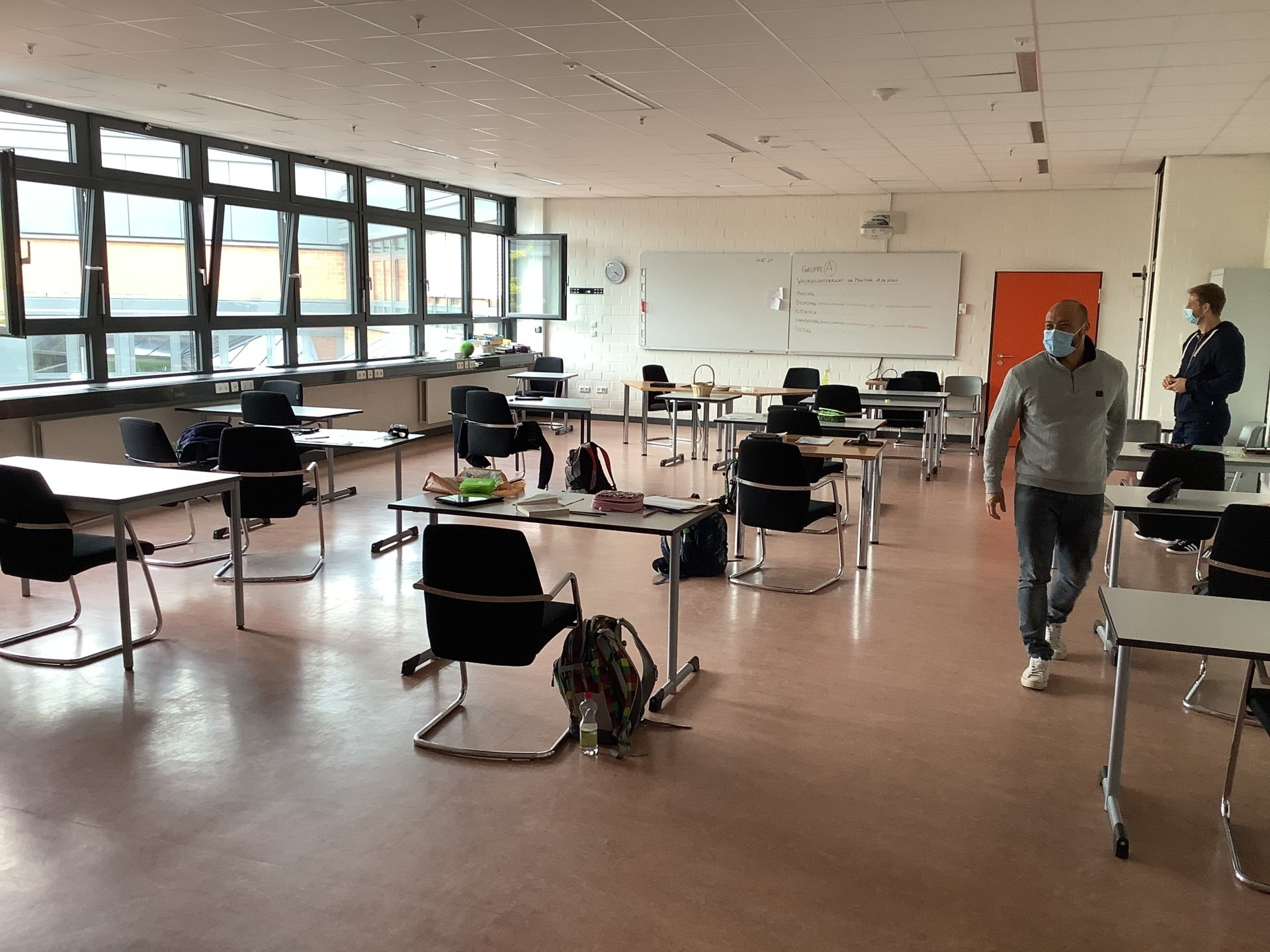 In diesem ehemaligen Lehrerzimmer entsteht der Fitnessbereich
