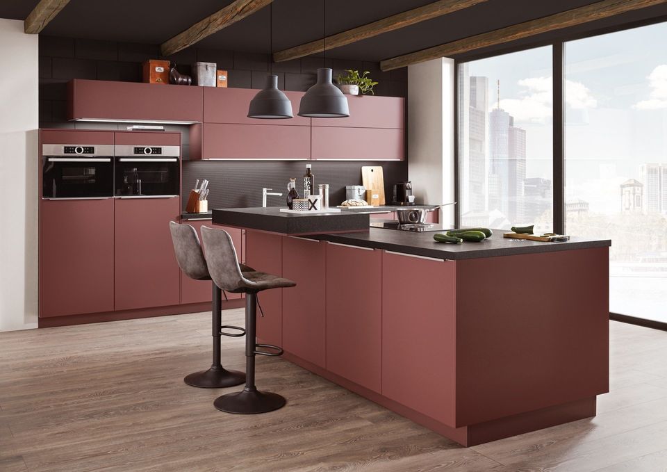 Cocina color con isla