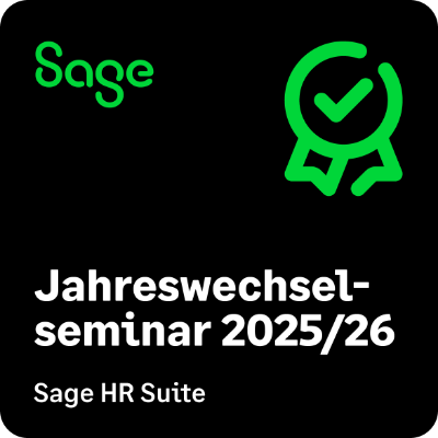 SOS-Software SAGE Jahreswechsel 2025/2026 SOS-Software SAGE Zertifikat Jahresabschluss Personalabrechnung 2025/2026